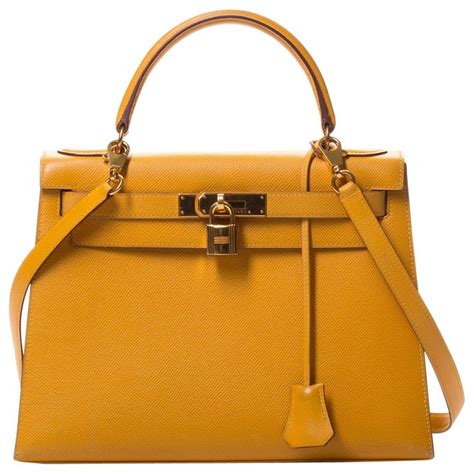 hermes yellow kelly bag|Hermes Kelly Bag vintage.